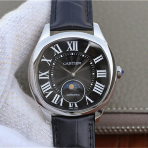 Cartier Drive WGNM0009 Hot Replica Watches Black Strap - Hot Replica Watches