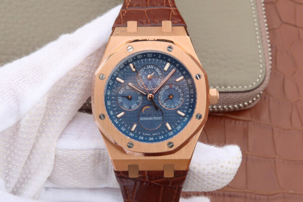 Audemars Piguet Royal Oak 26574 JF Factory Hot Replica Watches Brown Strap - Hot Replica Watches