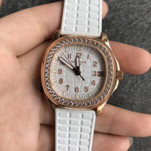 Patek Philippe Aquanaut 5068R-010 PPF Factory Hot Replica Watches White Strap - Hot Replica Watches