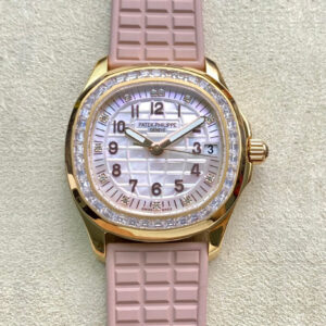 Patek Philippe Aquanaut 5072R-001 PPF Factory Hot Replica Watches Pink Strap - Hot Replica Watches