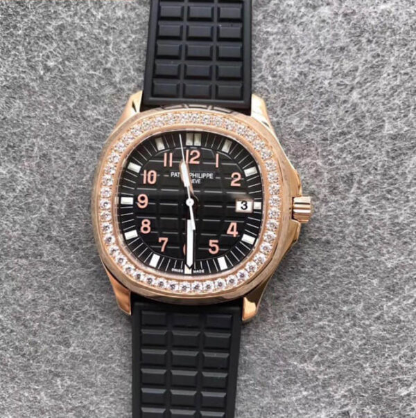 Patek Philippe Aquanaut PPF Factory Hot Replica Watches Black Strap - Hot Replica Watches