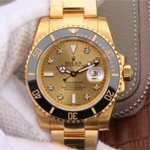 Rolex Submariner 116618 Noob Factory Hot Replica Watches Gold Dial - Hot Replica Watches
