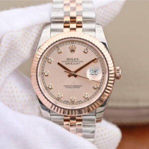Rolex Datejust M126331-0008 EW Factory Hot Replica Watches Rose Gold Dial - Hot Replica Watches