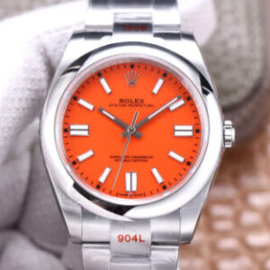 Rolex Oyster Perpetual M124300-0007 EW Factory Hot Replica Watches Orange Dial - Hot Replica Watches