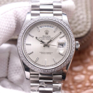 Rolex Day Date M228349RBR-0007 EW Factory Hot Replica Watches Steel Strap - Hot Replica Watches