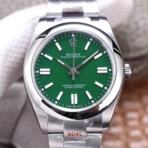 Rolex Oyster Perpetual M124300-0005 EW Factory Hot Replica Watches Green Dial - Hot Replica Watches