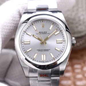 Rolex Oyster Perpetual M124300-0001 EW Factory Hot Replica Watches Silver Dial - Hot Replica Watches