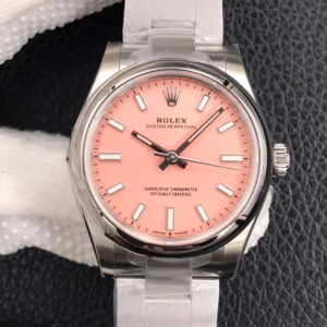 Rolex Oyster Perpetual M277200-0004 EW Factory Hot Replica Watches Coral Pink Dial - Hot Replica Watches