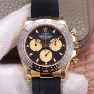 Rolex Daytona M116518LN-0047 Noob Factory Hot Replica Watches Black Rubber Strap - Hot Replica Watches