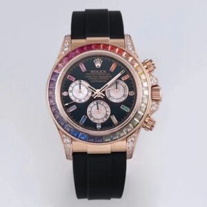 Rolex Daytona 116595RBOW BL Factory Hot Replica Watches Colored Diamond Case - Hot Replica Watches