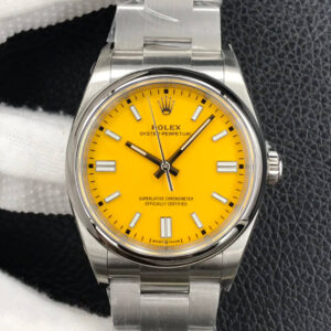 Rolex Oyster Perpetual M126000-0004 EW Factory Hot Replica Watches Yellow Dial - Hot Replica Watches