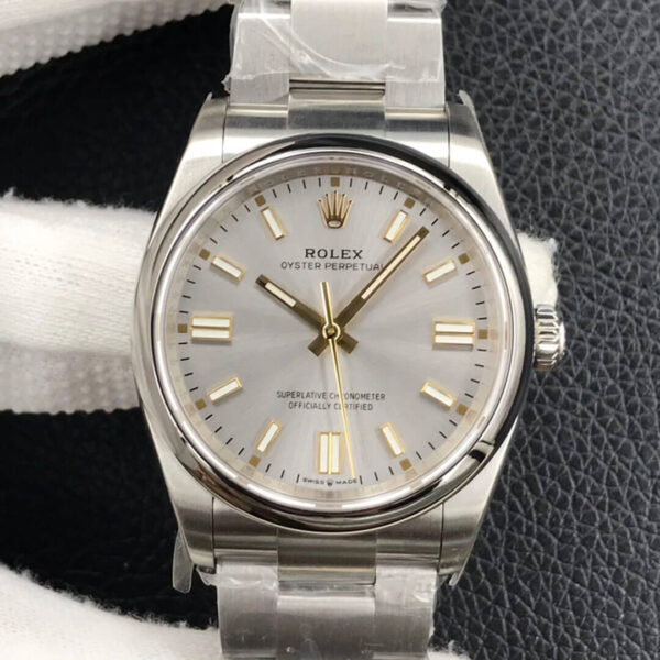 Rolex Oyster Perpetual M126000-0001 EW Factory Hot Replica Watches Silver Dial - Hot Replica Watches