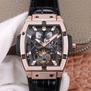 Hublot Masterpiece 906.OX.0123.VR.AES13 JB Factory Hot Replica Watches Rose Gold Diamond Case - Hot Replica Watches