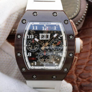 Richard Mille RM011 KV Factory Hot Replica Watches White Strap - Hot Replica Watches