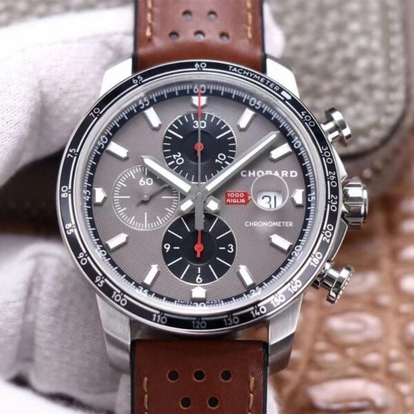 Chopard Classic Racing Chronograph 168571-3004 V7 Factory Hot Replica Watches Brown Strap - Hot Replica Watches