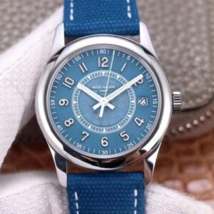 Patek Philippe Calatrava 6007A-001 ZF Factory Hot Replica Watches Blue Strap - Hot Replica Watches