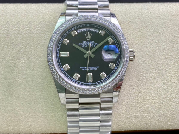 Rolex Day Date 118346 EW Factory Hot Replica Watches Steel Strap - Hot Replica Watches