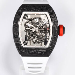 Richard Mille RM-055 BBR Factory Hot Replica Watches White Strap - Hot Replica Watches