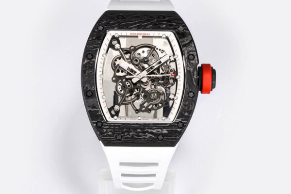 Richard Mille RM-055 BBR Factory Hot Replica Watches White Strap - Hot Replica Watches