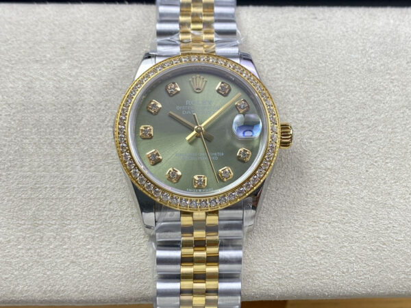 Rolex Datejust M278383RBR-0030 EW Factory Hot Replica Watches Green Dial - Hot Replica Watches