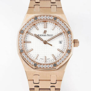 Audemars Piguet Royal Oak 77351OR.ZZ.1261OR.01 8F Factory Hot Replica Watches White Dial - Hot Replica Watches