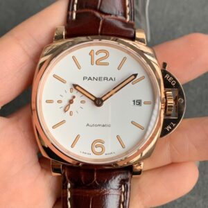 Panerai Luminor PAM01042 VS Factory Hot Replica Watches Brown Strap - Hot Replica Watches
