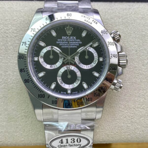 Rolex Daytona 116520 Clean Factory Hot Replica Watches Black Dial - Hot Replica Watches