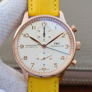 IWC Portuguese ZF Factory Hot Replica Watches Yellow Strap - Hot Replica Watches