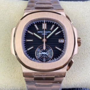 Patek Philippe Nautilus 5980/1R-001 3K Factory Hot Replica Watches Rose Gold Case - Hot Replica Watches