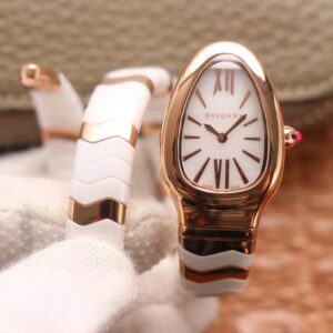 Bvlgari Serpenti BV Factory Hot Replica Watches Rose Gold White Dial - Hot Replica Watches