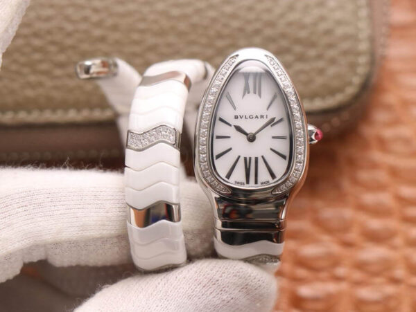 Bvlgari Serpenti BV Factory Hot Replica Watches White Dial - Hot Replica Watches