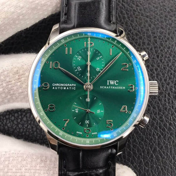 IWC Portugieser IW371615 ZF Factory Hot Replica Watches Green Dial - Hot Replica Watches