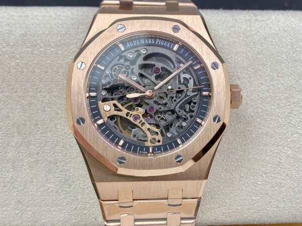 Audemars Piguet Royal Oak 15407OR.OO.1220OR.01 APS Factory Hot Replica Watches Rose Gold Case - Hot Replica Watches