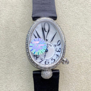 Breguet Reine De Naples 8928BB/5W/944/DD0D3L ZF Factory Hot Replica Watches Black Strap - Hot Replica Watches
