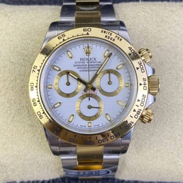 Rolex Daytona M116503-0001 Clean Factory Hot Replica Watches Gold White Dial - Hot Replica Watches
