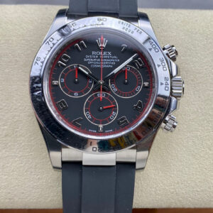 Rolex Daytona 116509 Clean Factory Hot Replica Watches Black Strap - Hot Replica Watches