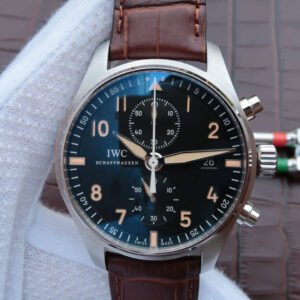 IWC Pilot IW387808 ZF Factory Hot Replica Watches Brown Strap - Hot Replica Watches