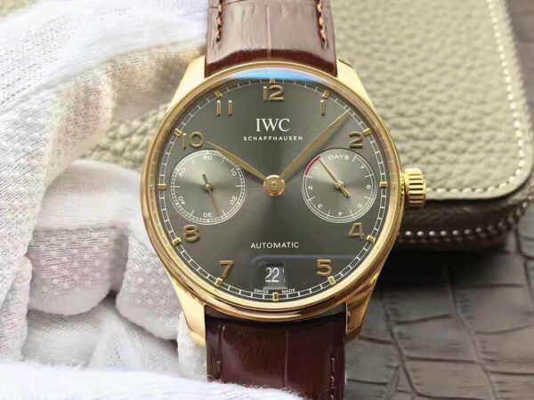 IWC Portugieser IW500101 ZF Factory Hot Replica Watches Brown Strap - Hot Replica Watches