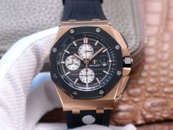 Audemars Piguet Royal Oak Offshore 26401RO.OO.A002CA.01 JF Factory Hot Replica Watches Black Strap - Hot Replica Watches