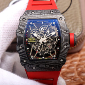 Richard Mille RM35-02 ZF Factory Hot Replica Watches Red Strap - Hot Replica Watches