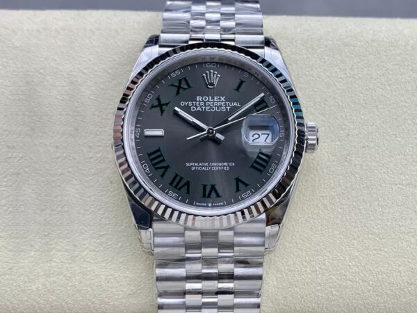 Rolex Datejust M126234-0045 VS Factory Hot Replica Watches Dark Gray Dial - Hot Replica Watches
