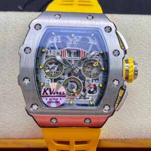 Richard Mille RM011 KV Factory Hot Replica Watches Yellow Strap - Hot Replica Watches