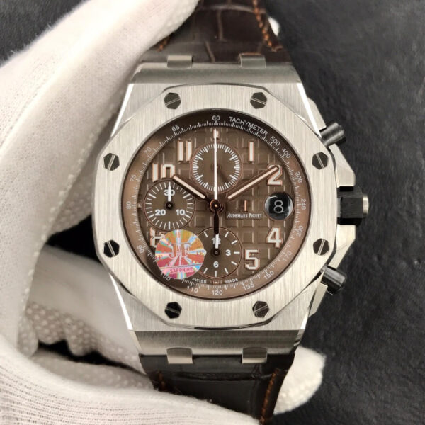 Audemars Piguet Royal Oak Offshore 26470ST.OO.A820CR.01 JF Factory Hot Replica Watches Brown Strap - Hot Replica Watches
