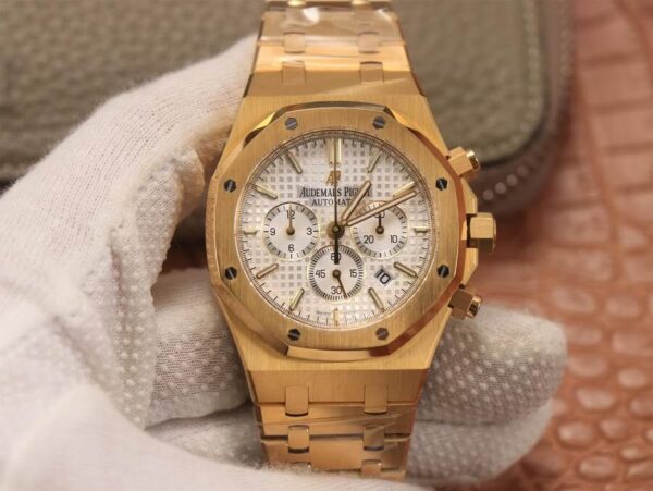 Audemars Piguet Royal Oak 26320BA.OO.1220BA.01 OM Factory Hot Replica Watches Gold Case - Hot Replica Watches