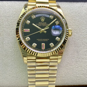 Rolex Day Date 118208 EW Factory Hot Replica Watches Gold Case - Hot Replica Watches