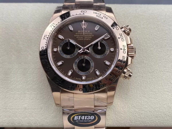 Rolex Daytona M116505-0013 BT Factory Hot Replica Watches Rose Gold Case - Hot Replica Watches