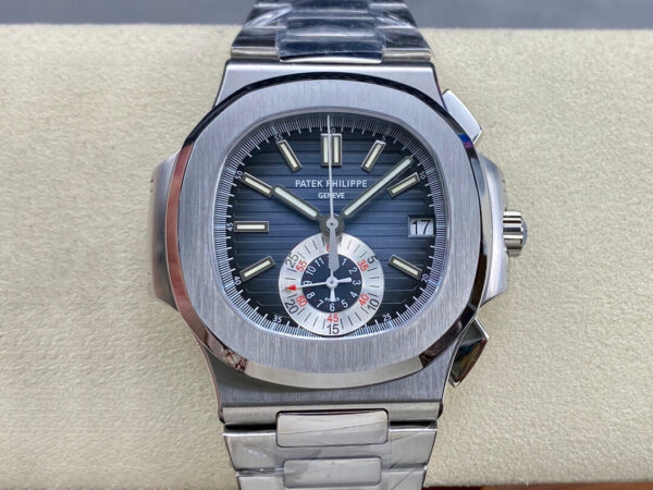 Patek Philippe Nautilus 5980/1A-001 PPF Factory Hot Replica Watches Dark Blue Dial - Hot Replica Watches