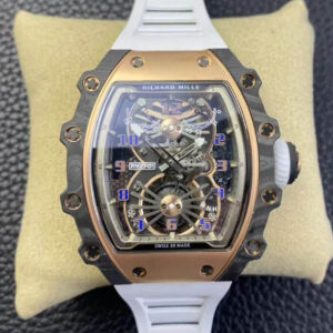 Richard Mille RM21-01 RM Factory Hot Replica Watches White Strap - Hot Replica Watches