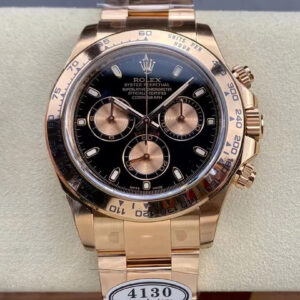 Rolex Daytona M116505-0008 Clean Factory Hot Replica Watches Rose Gold Black Dial - Hot Replica Watches