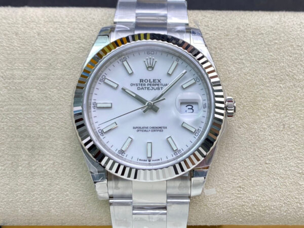 Rolex Datejust M126334-0009 VS Factory Hot Replica Watches White Dial - Hot Replica Watches